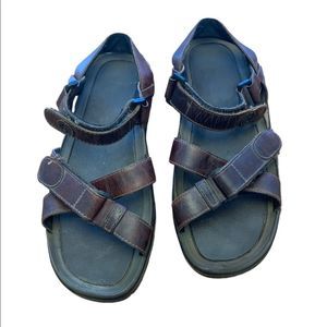 Mens Timberland Leather Strappy Slingback Sandals Brown Size 11M